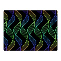 Rainbow Helix Black Double Sided Flano Blanket (mini)  by designworld65