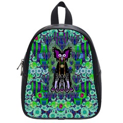 Lady Draccula With Flower Ghost And Love School Bags (small)  by pepitasart
