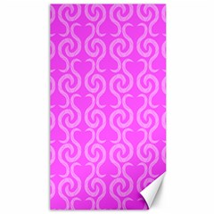 Pink Elegant Pattern Canvas 40  X 72  