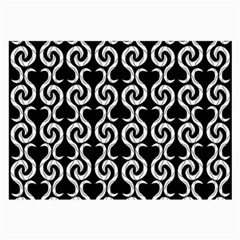 Black And White Pattern Large Glasses Cloth
