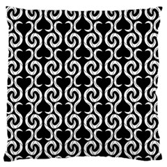 Black And White Pattern Large Flano Cushion Case (two Sides) by Valentinaart