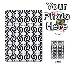 White And Black Elegant Pattern Multi-purpose Cards (rectangle)  by Valentinaart