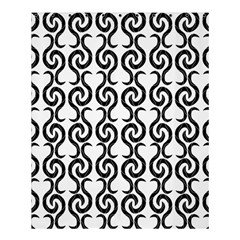 White And Black Elegant Pattern Shower Curtain 60  X 72  (medium) 