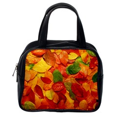 Colorful Fall Leaves Classic Handbags (One Side)