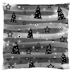 Gray Xmas Magic Standard Flano Cushion Case (two Sides) by Valentinaart