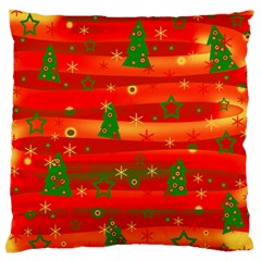 Xmas Magic Large Flano Cushion Case (two Sides) by Valentinaart