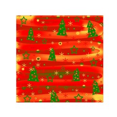 Xmas Magic Small Satin Scarf (square) by Valentinaart