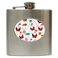 Xmas Song Hip Flask (6 Oz) by Valentinaart