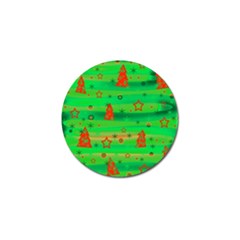 Xmas Magical Design Golf Ball Marker (4 Pack) by Valentinaart