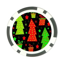 Merry Xmas Poker Chip Card Guards (10 Pack)  by Valentinaart