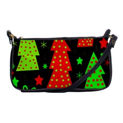 Merry Xmas Shoulder Clutch Bags by Valentinaart