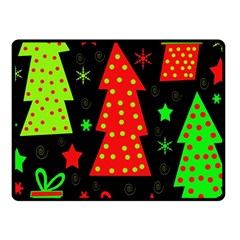 Merry Xmas Fleece Blanket (small) by Valentinaart