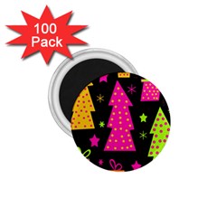 Colorful Xmas 1 75  Magnets (100 Pack)  by Valentinaart