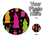 Colorful Xmas Multi-purpose Cards (Round)  Front 22