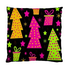 Colorful Xmas Standard Cushion Case (one Side) by Valentinaart