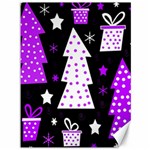 Purple Playful Xmas Canvas 36  x 48   35.26 x46.15  Canvas - 1