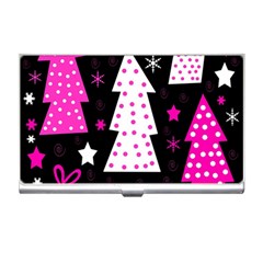 Pink Playful Xmas Business Card Holders