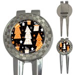 Orange playful Xmas 3-in-1 Golf Divots Front