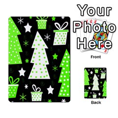 Green Playful Xmas Multi-purpose Cards (rectangle)  by Valentinaart