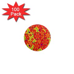 Orange Design 1  Mini Magnets (100 Pack)  by Valentinaart