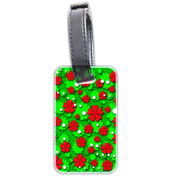 Xmas flowers Luggage Tags (Two Sides)