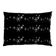 Black Elegant  Xmas Design Pillow Case by Valentinaart