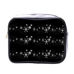 Black Elegant  Xmas Design Mini Toiletries Bags