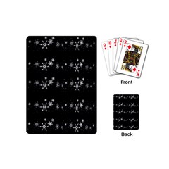 Black Elegant  Xmas Design Playing Cards (mini) 