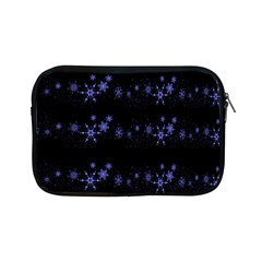 Xmas Elegant Blue Snowflakes Apple Ipad Mini Zipper Cases by Valentinaart