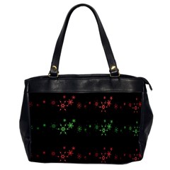 Decorative Xmas Snowflakes Office Handbags by Valentinaart