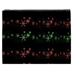 Decorative Xmas Snowflakes Cosmetic Bag (xxxl)  by Valentinaart