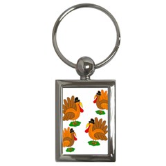 Thanksgiving Turkeys Key Chains (rectangle)  by Valentinaart