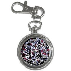 Decorative Abstract Floral Desing Key Chain Watches by Valentinaart
