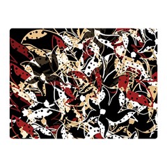 Abstract Floral Design Double Sided Flano Blanket (mini)  by Valentinaart