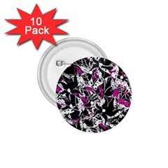 Purple Abstract Flowers 1 75  Buttons (10 Pack) by Valentinaart