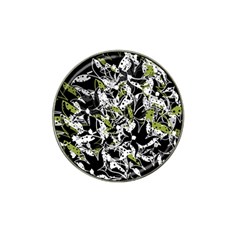 Green Floral Abstraction Hat Clip Ball Marker (10 Pack) by Valentinaart