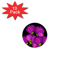 Purple tulips 1  Mini Magnet (10 pack) 