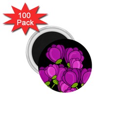 Purple tulips 1.75  Magnets (100 pack) 