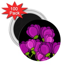 Purple tulips 2.25  Magnets (100 pack) 