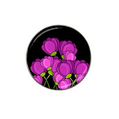 Purple tulips Hat Clip Ball Marker (4 pack)