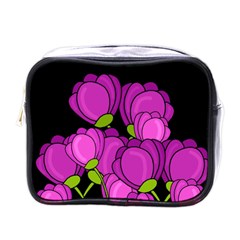 Purple tulips Mini Toiletries Bags