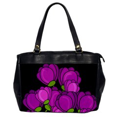 Purple tulips Office Handbags