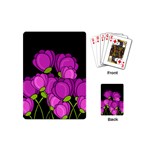 Purple tulips Playing Cards (Mini)  Back