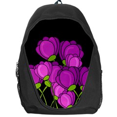 Purple tulips Backpack Bag