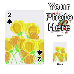 Yellow Flowers Playing Cards 54 Designs 