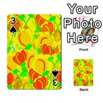 Yellow garden Playing Cards 54 Designs  Front - Spade3