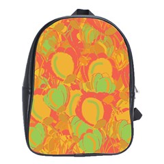 Orange Garden School Bags(large)  by Valentinaart