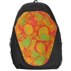 Orange Garden Backpack Bag by Valentinaart