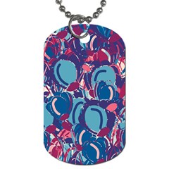 Blue Garden Dog Tag (two Sides) by Valentinaart