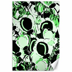 Green Abstract Garden Canvas 20  X 30   by Valentinaart